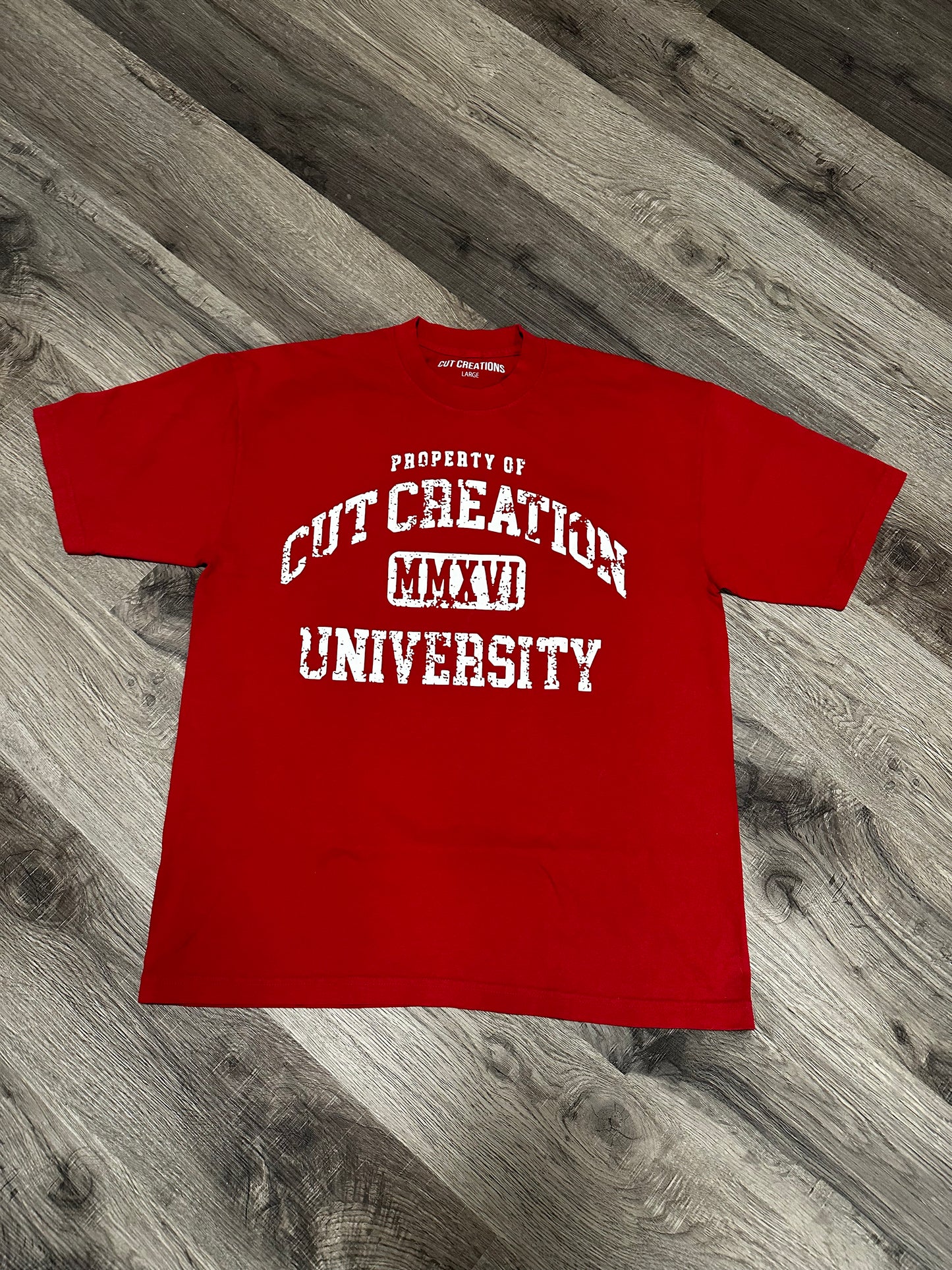 Cut Creations “University” Tee